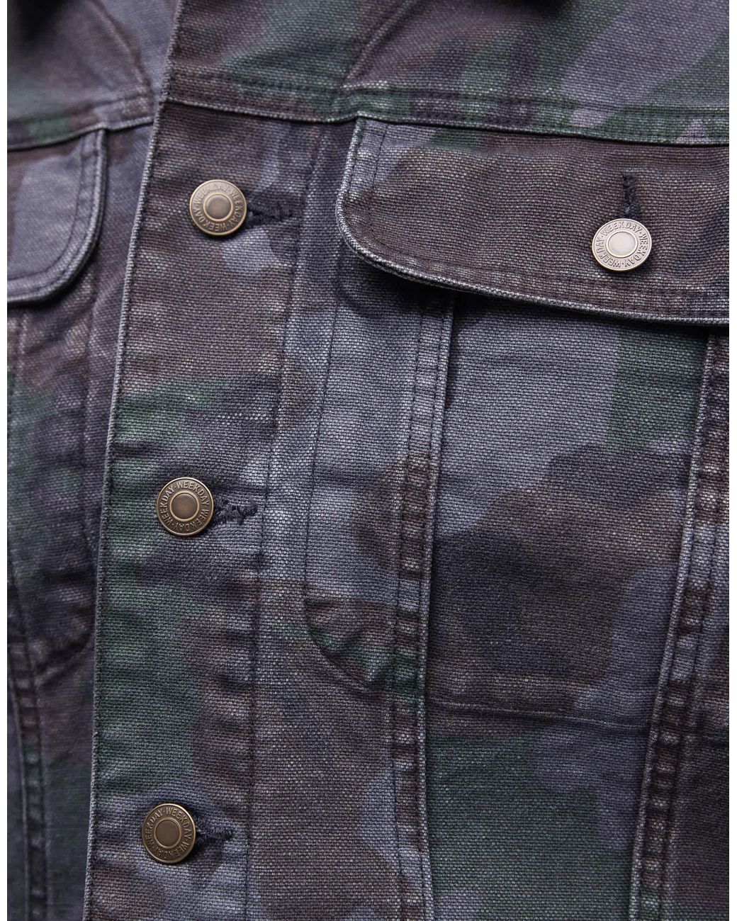 Weekday Black Trucker Jacket for men