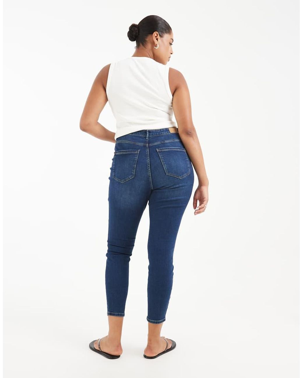 Vero Moda Blue High Waist Skinny Jeans