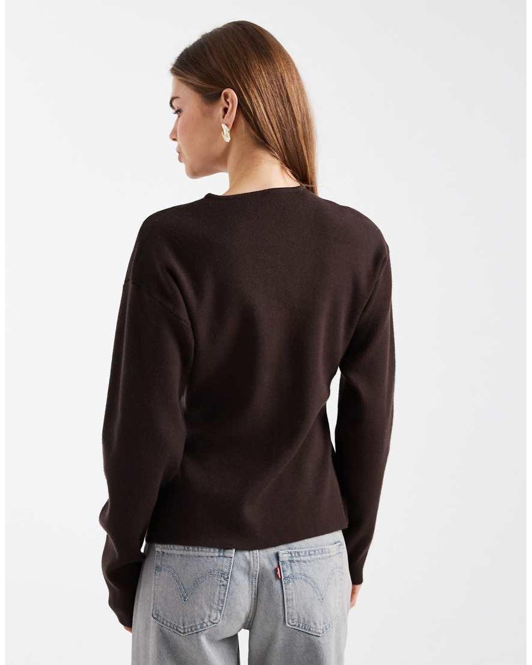 ONLY Black O-neck Knitted Cardigan