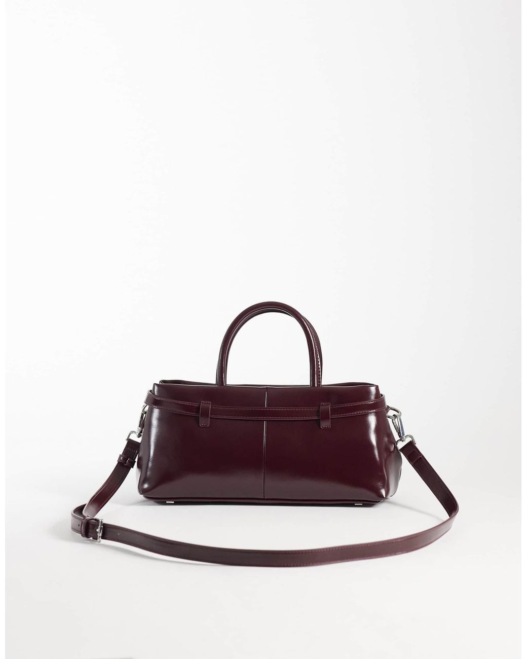 ASOS Purple Mini Belted Tote Bag