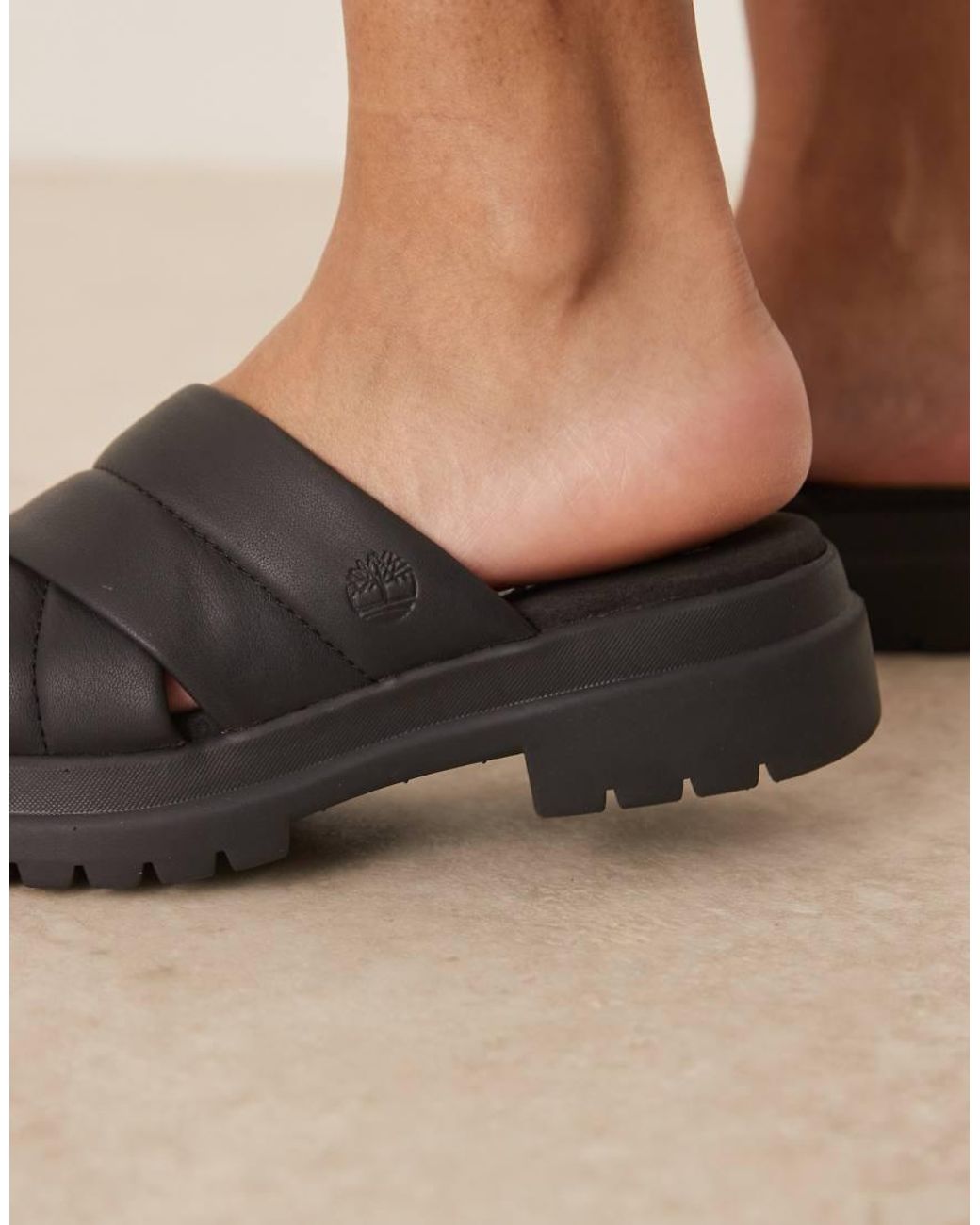 Timberland Black London Vibe Strappy Sandal