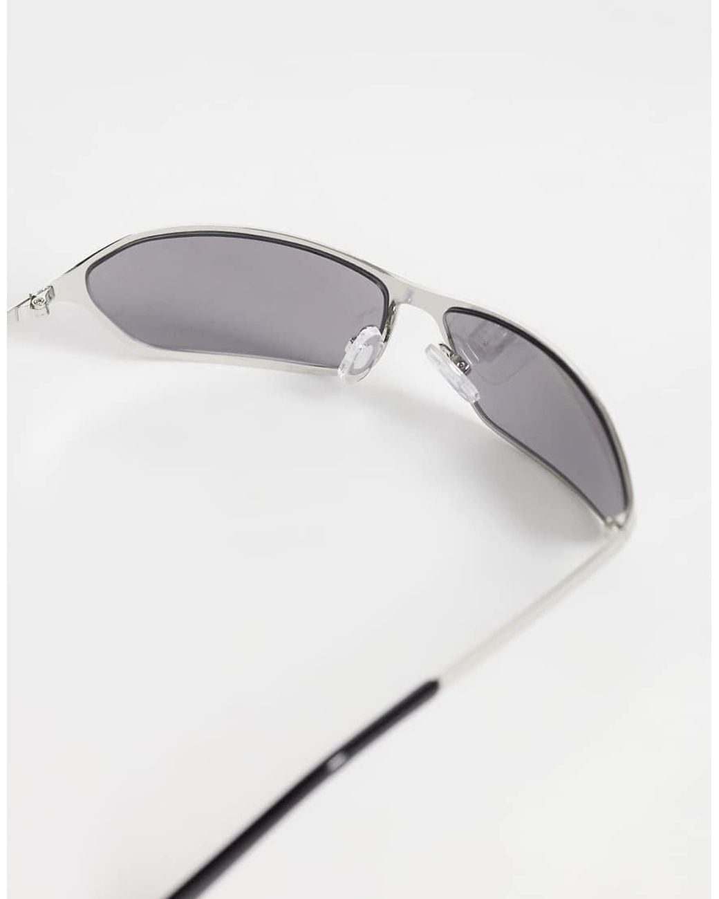 ASOS Metallic Wrap Metal Frame Sunglasses for men