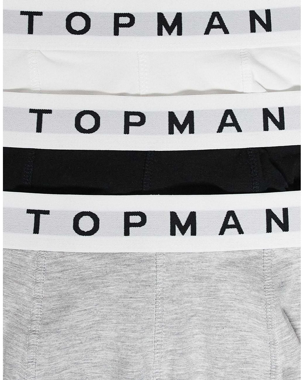 Topman White 3 Pack Trunk for men