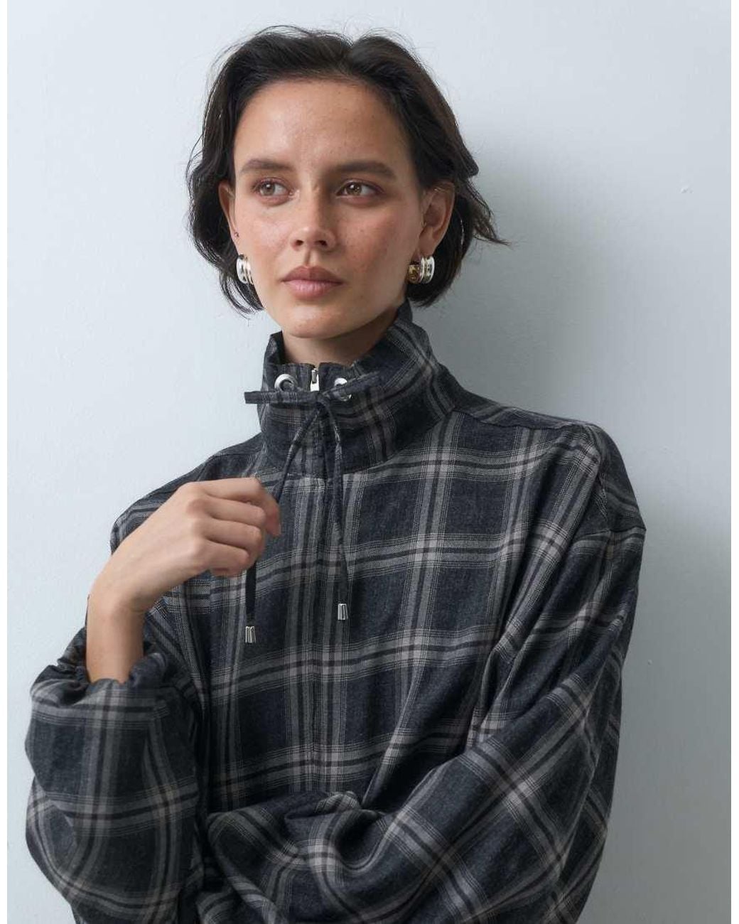 ASOS Gray Peplum Track Jacket Co-ord