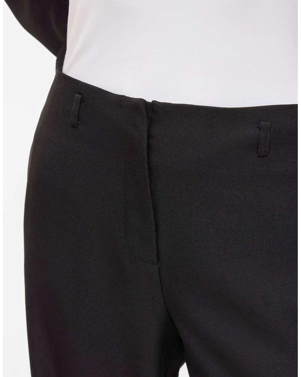 Vila Black Wide-Leg Trousers
