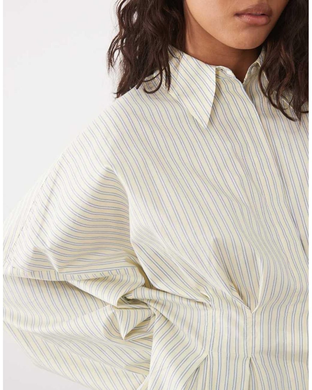 ASOS Natural Pleated Waist Shirt
