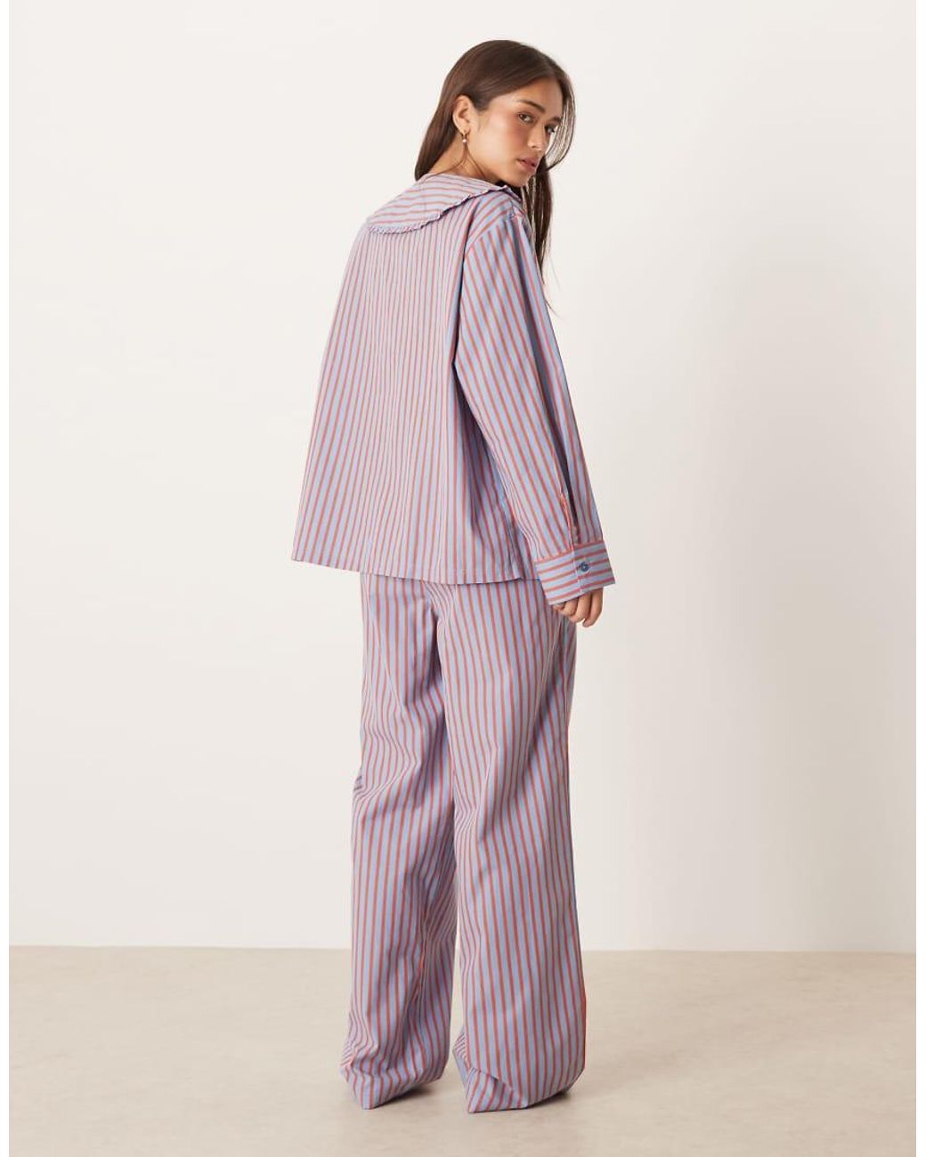 ASOS Purple Bow Detail Pyjama Set