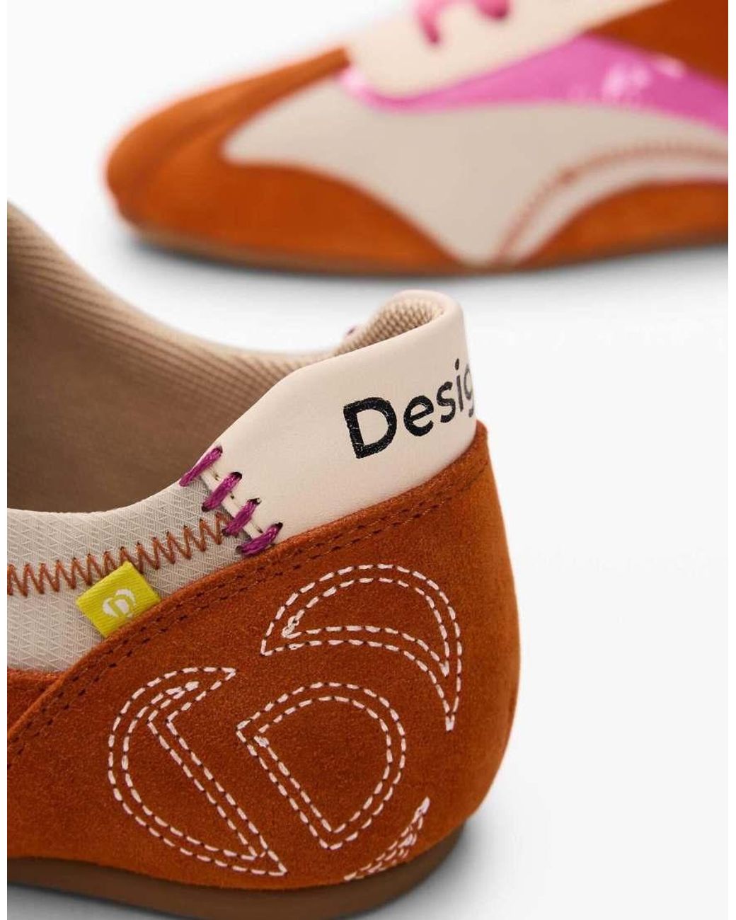 Desigual Pink Two-Tone Sneaker