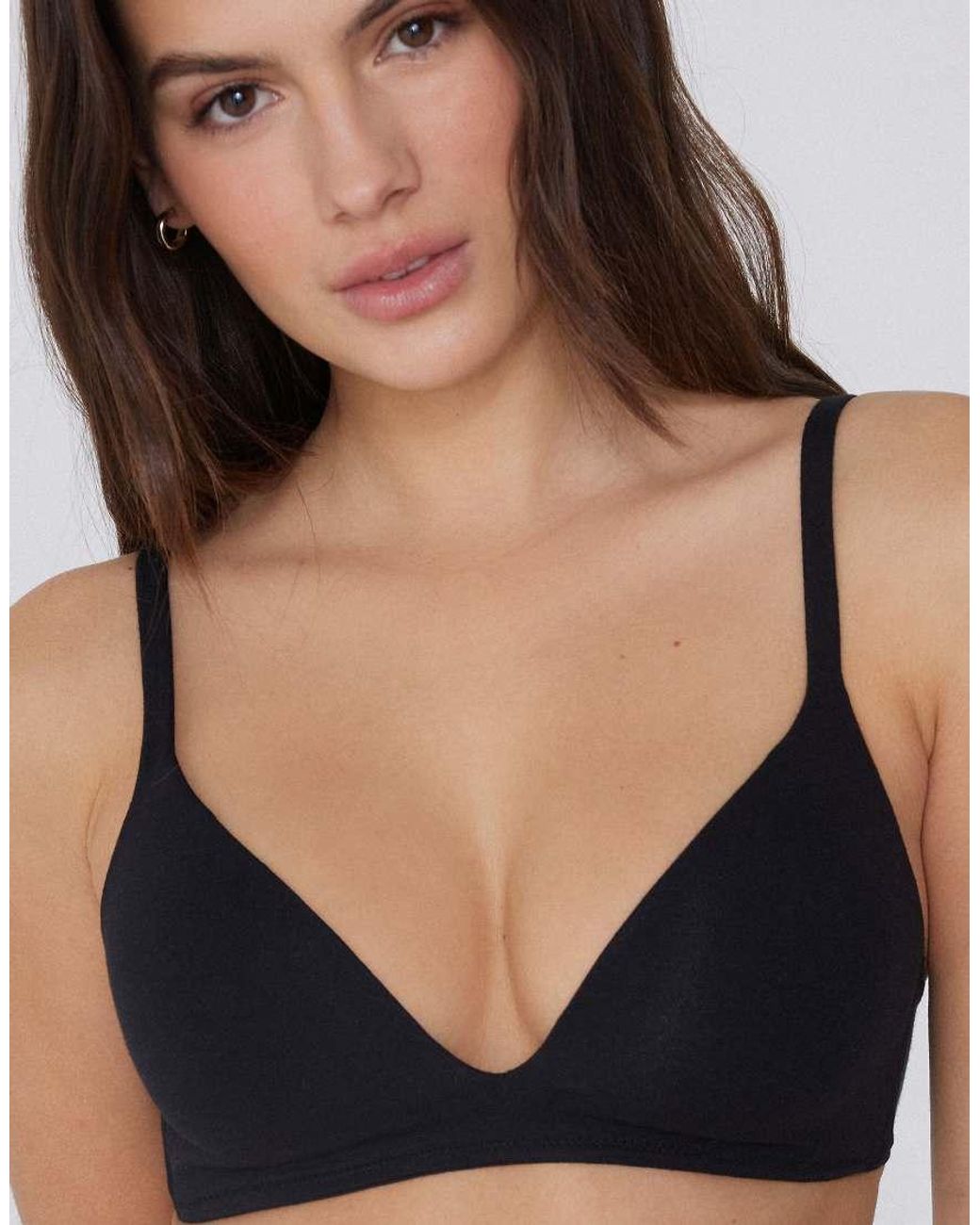 Tezenis Black London Lightly Padded Triangle Bra