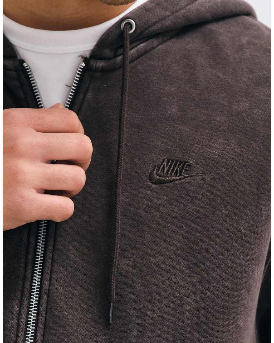 Nike Black Club Full Zip Hoodie for men