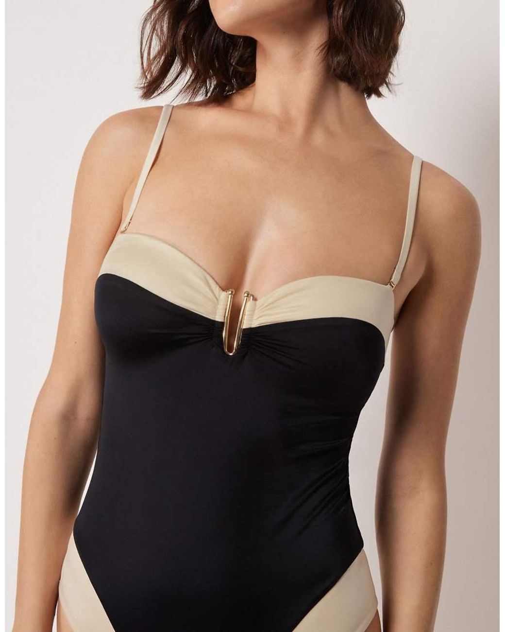 Calzedonia Blue Swimsuit Elegant Bicolor