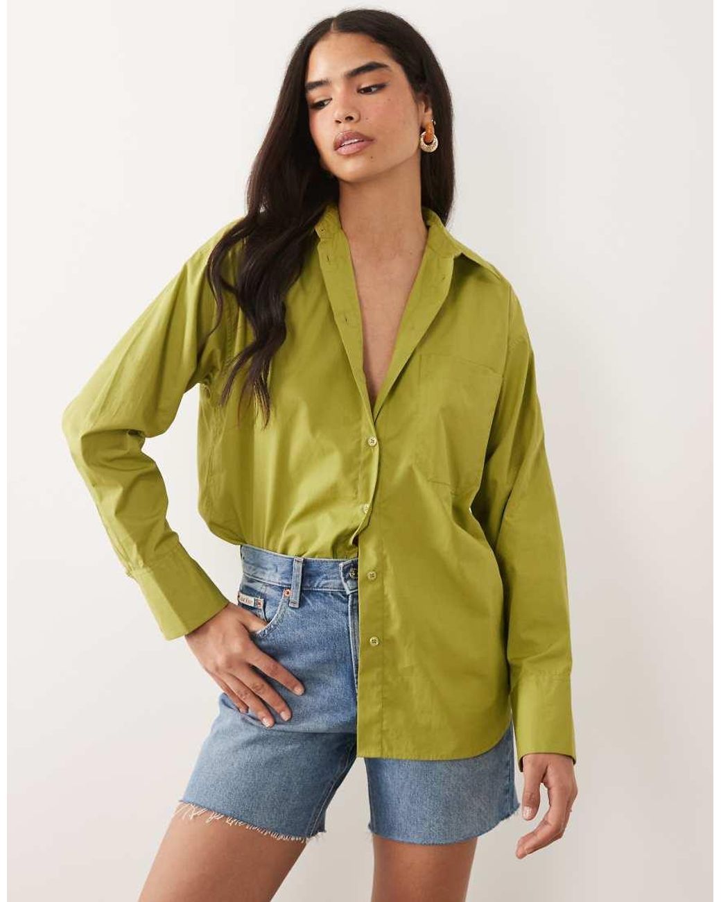 ASOS Yellow Classic Cotton Shirt
