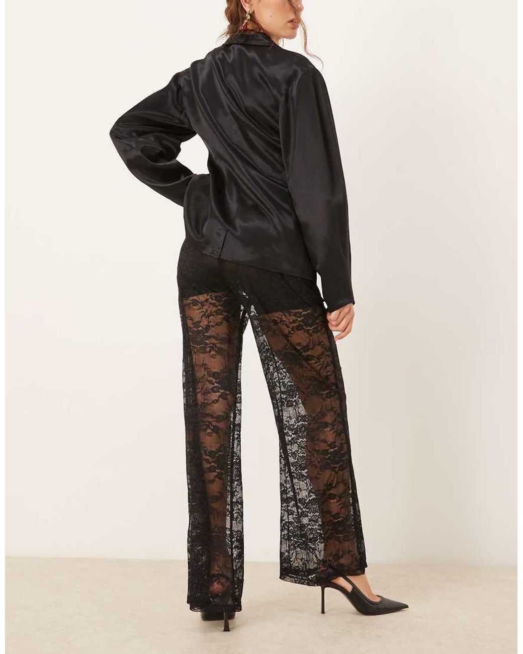 Gina Tricot Black Lace Trousers