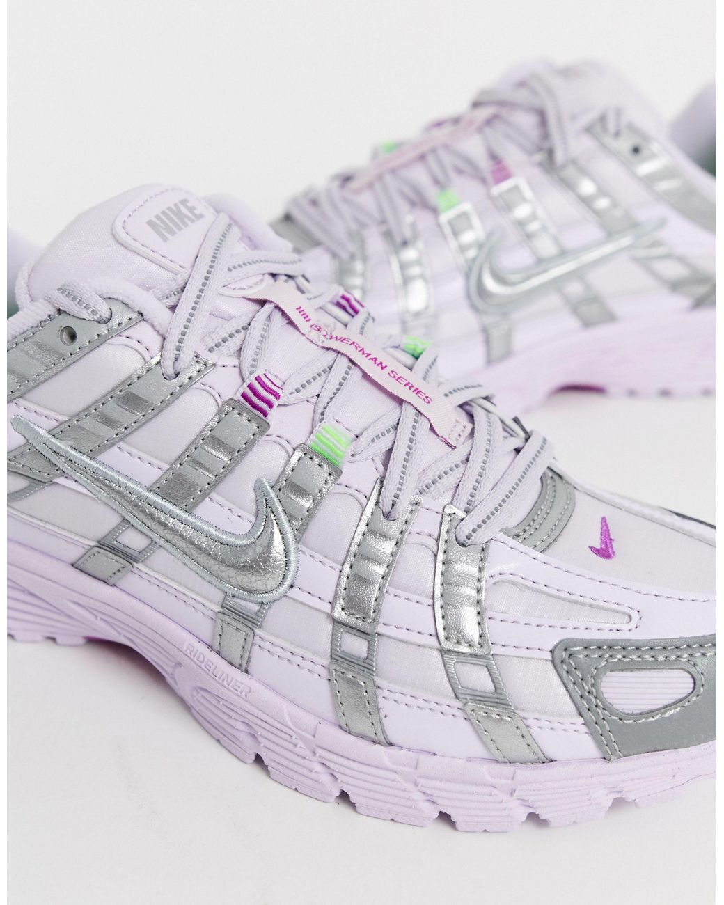 Nike Lilac And Silver P-6000 Trainers in Purple | Lyst UK