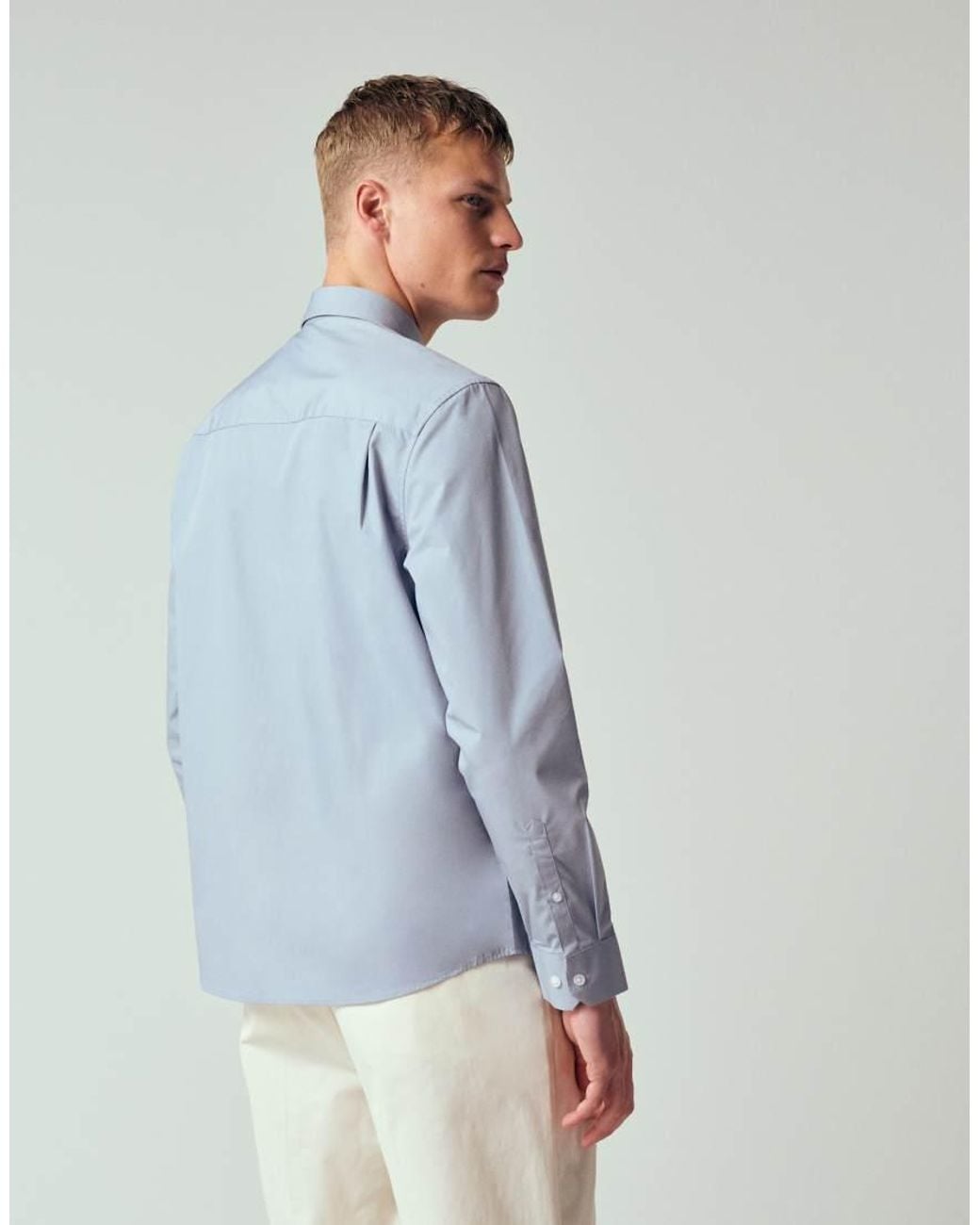 ASOS Blue Regular Fit Smart Poplin Shirt for men
