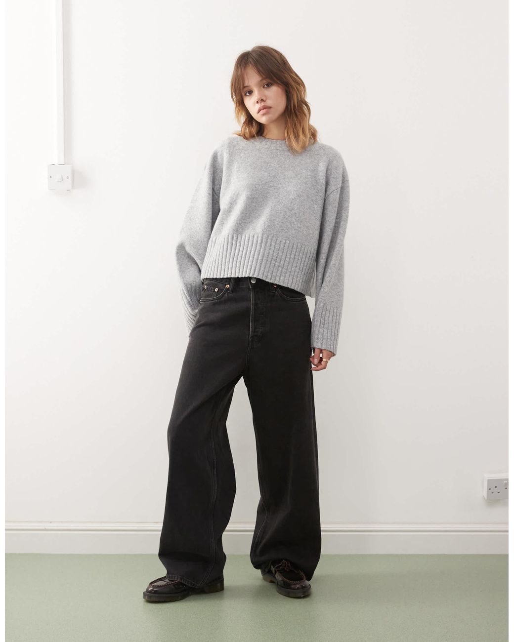 Pull ras Monki en coloris Gray