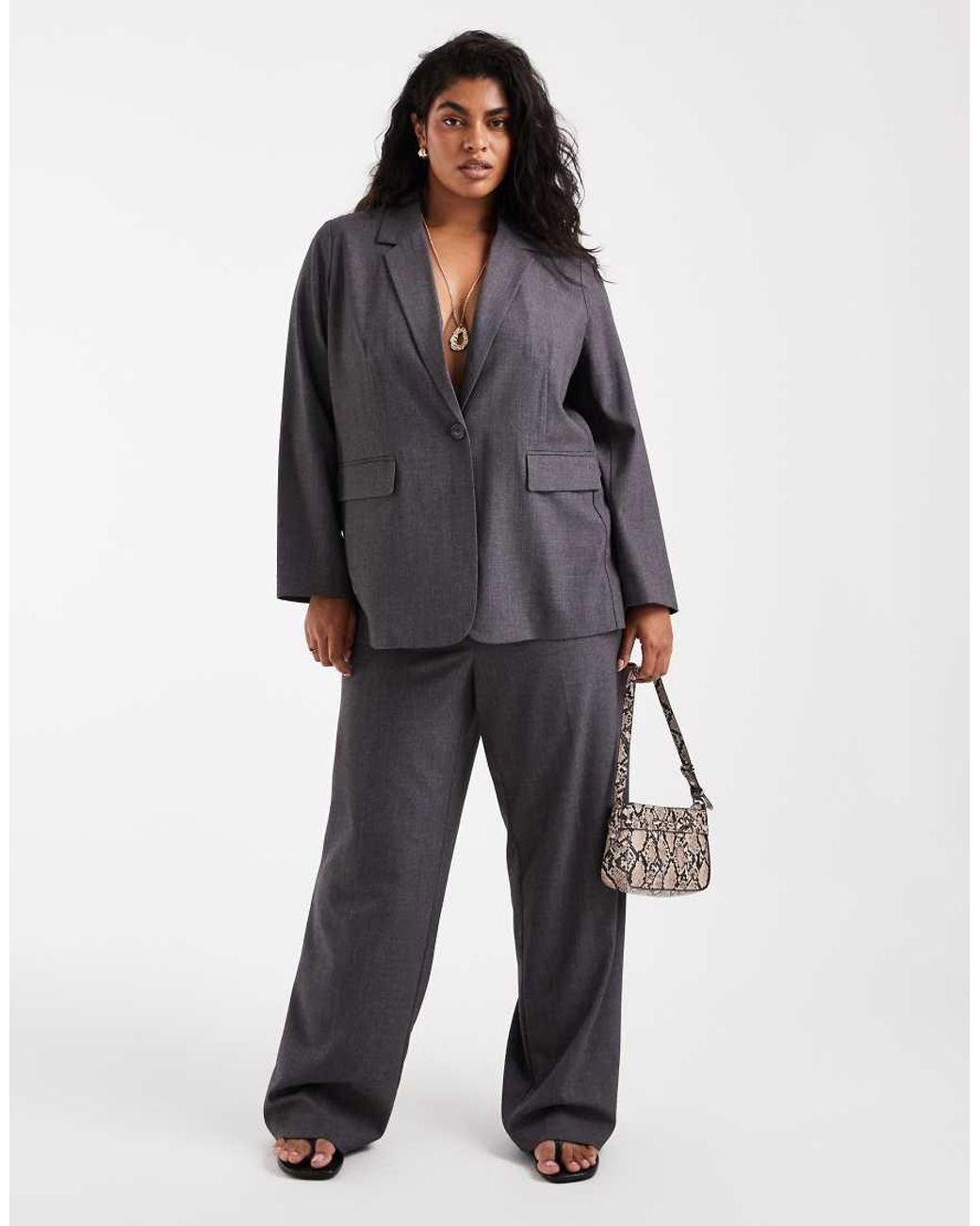Vero Moda Black Oversized Tailored Blazer Co-ord
