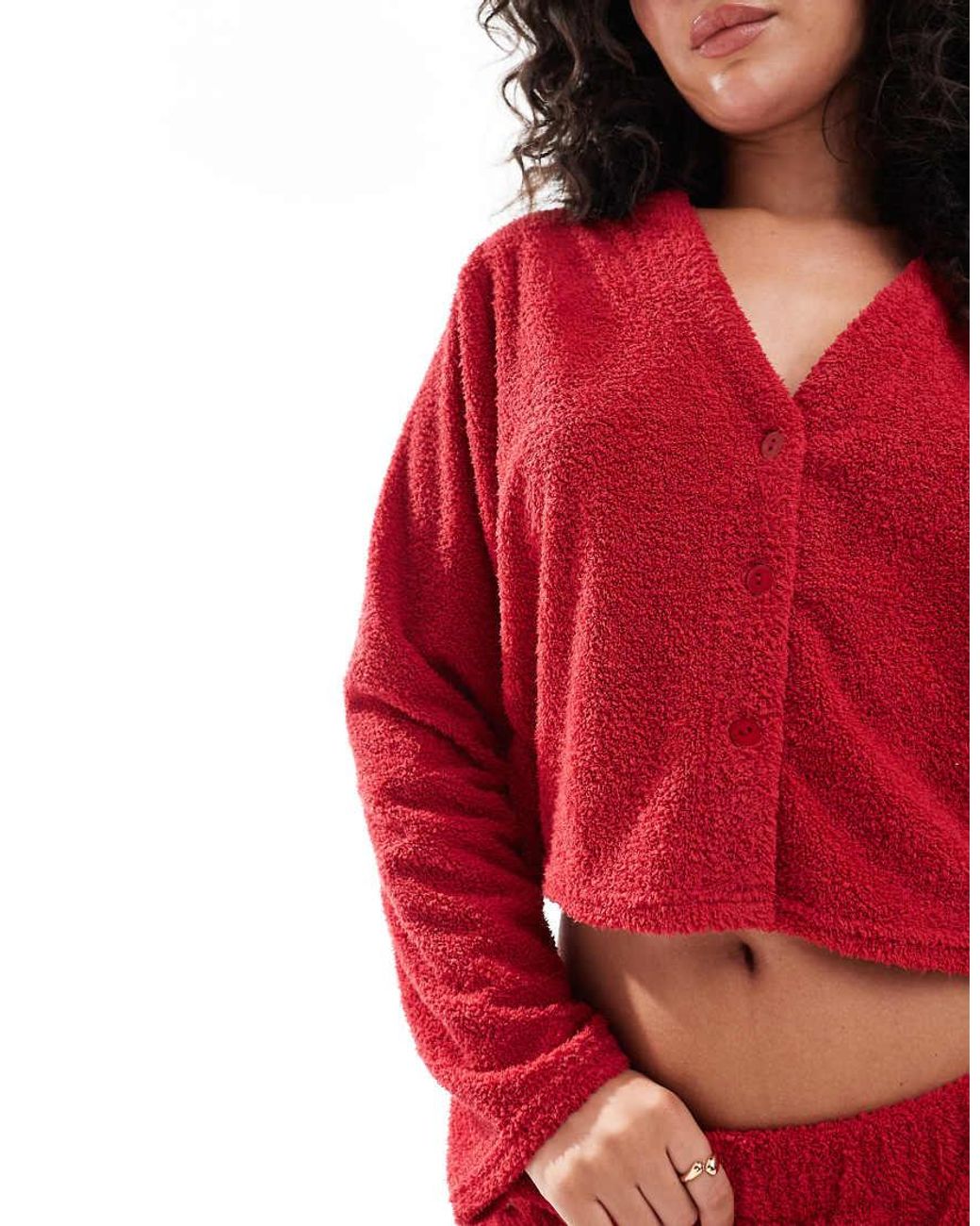 Fuzzy lounge cardigan sale