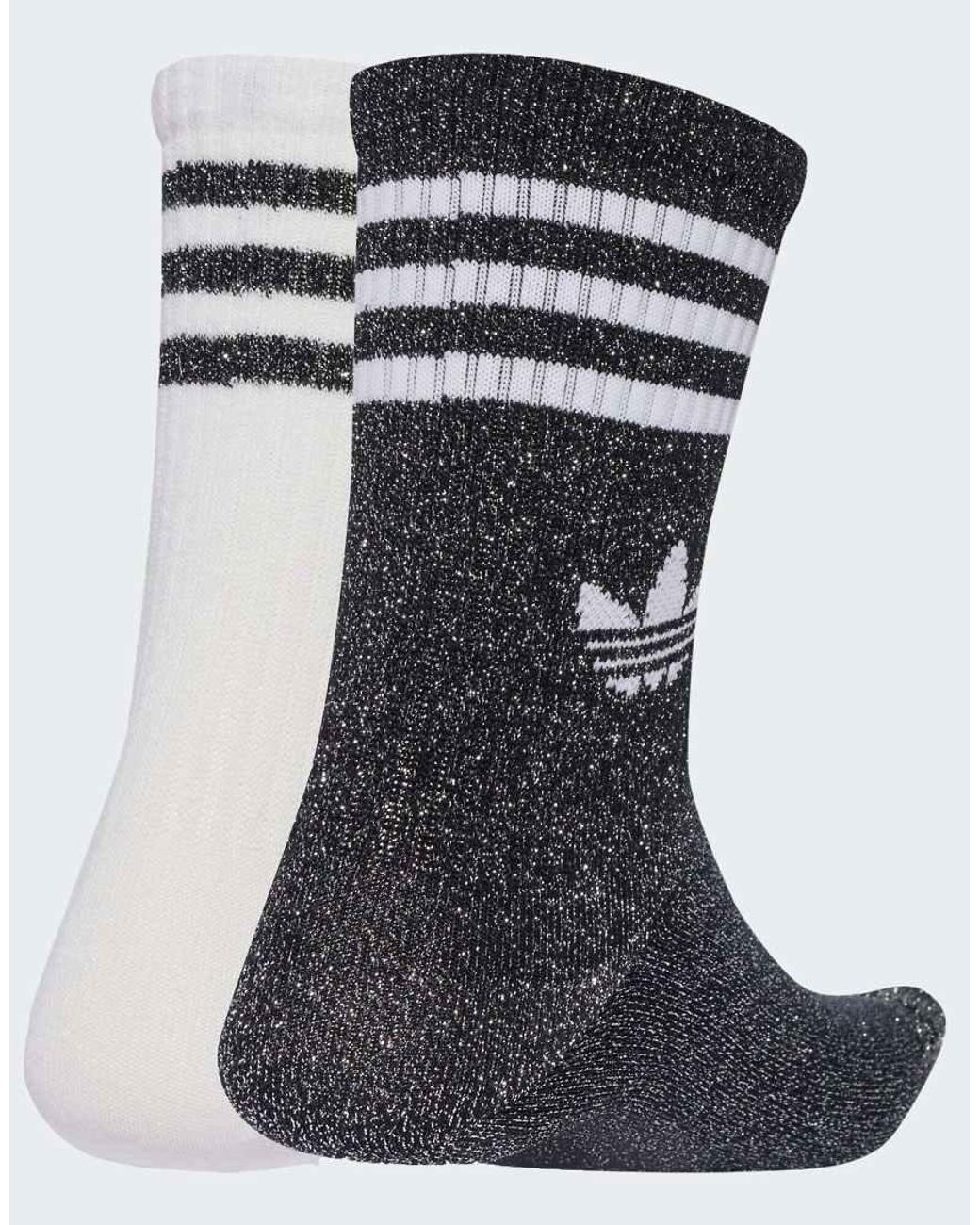 Adidas Originals Set Van 2 Paar Sokken Met 3-Stripes En Glitter in het Black