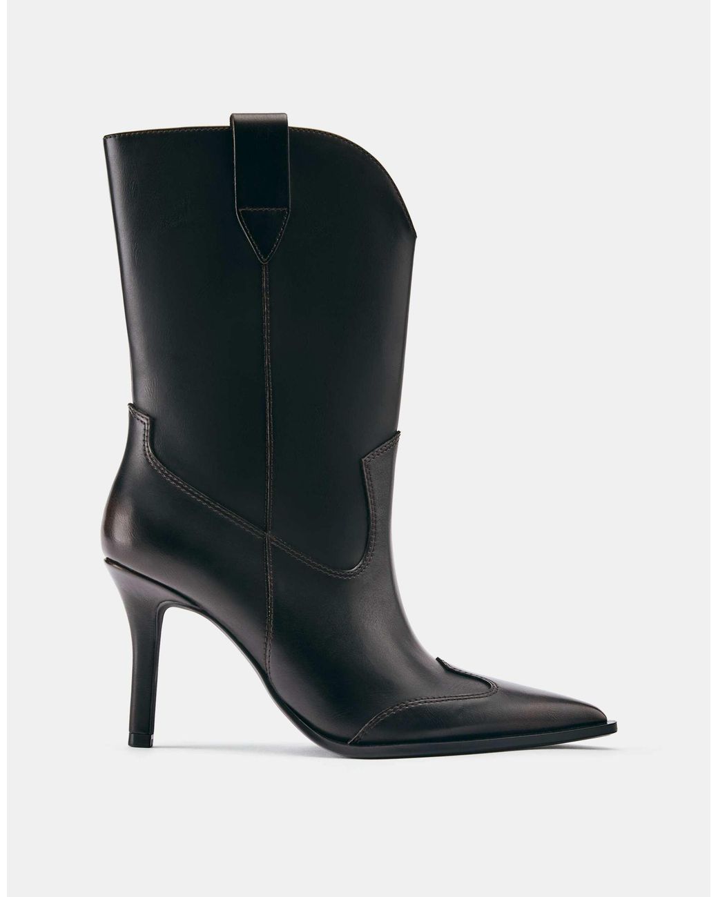 Pull&Bear Black Cowboystiefel mit absatz