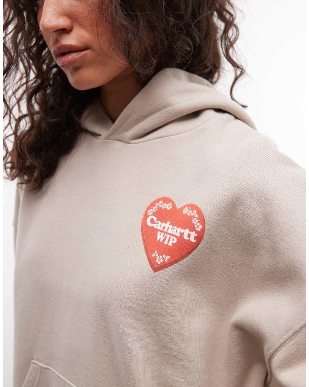 Carhartt Pink Hartt Case Hoodie With Back Print