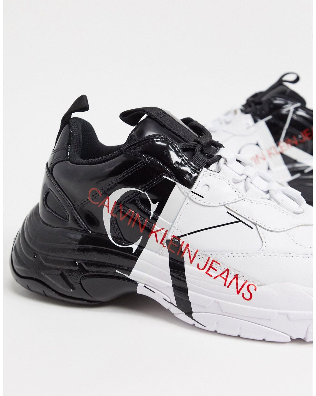 Maxon - Sneakers nere e bianche da Uomo di Calvin Klein in Nero | Lyst