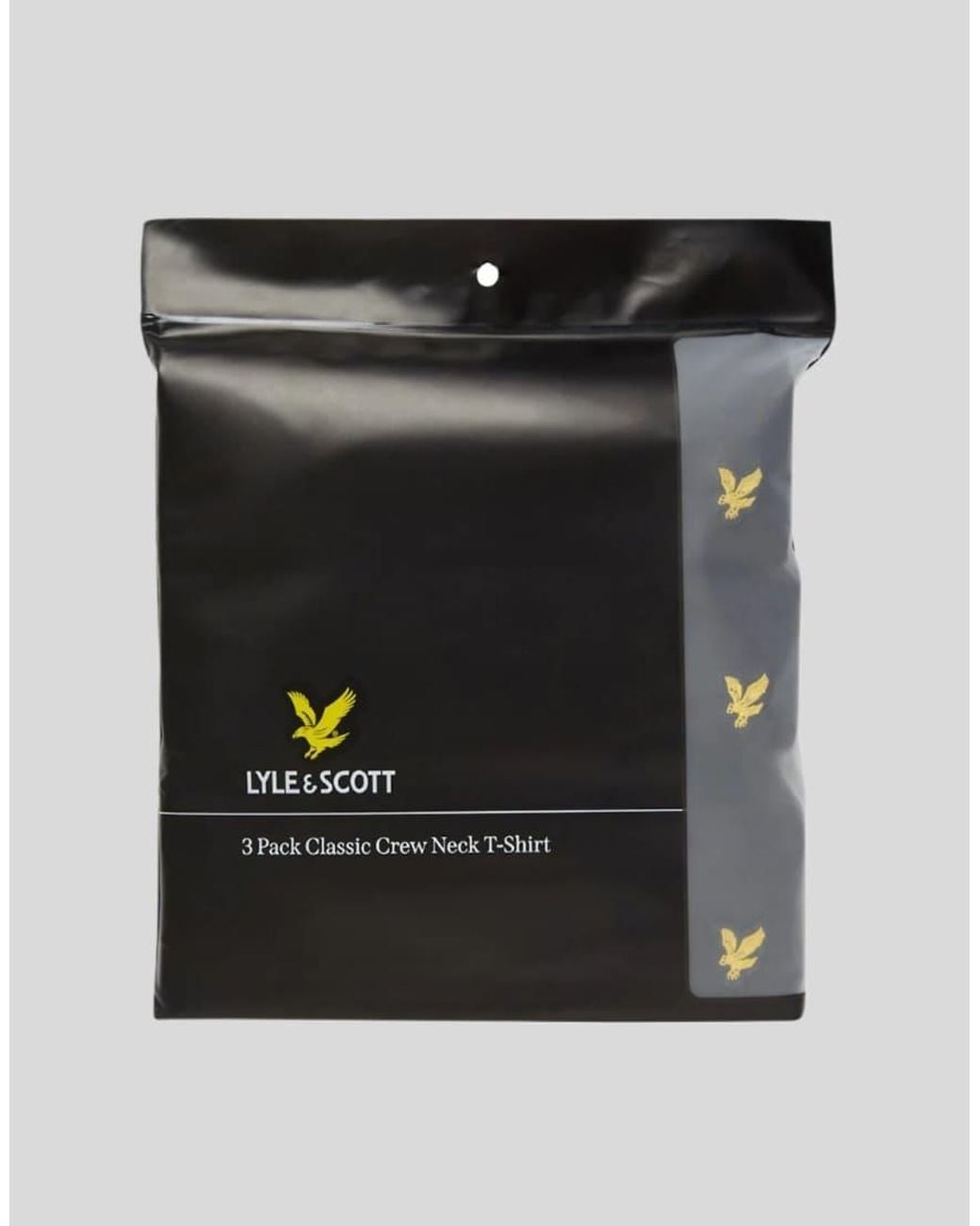 Lyle & Scott Black Ss T-Shirts 3-Pack Plain T-Shirt for men