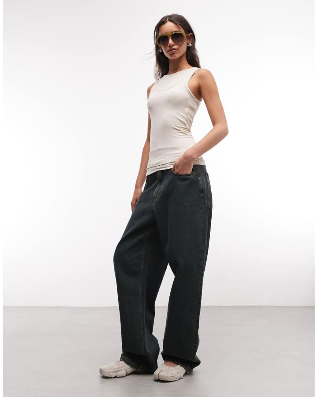 Weekday White Layered Effect Tank Top
