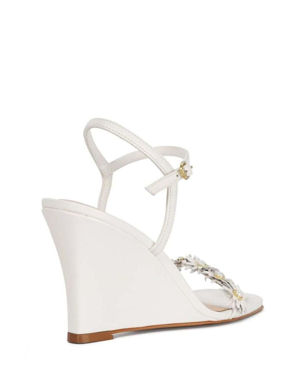 Dune White Milennial Wedges