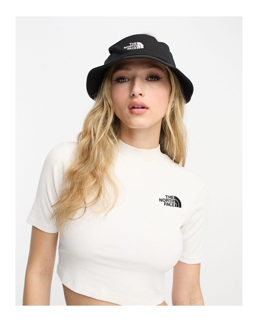 The North Face Class V Open Top Bucket Hat Visor in White | Lyst Canada