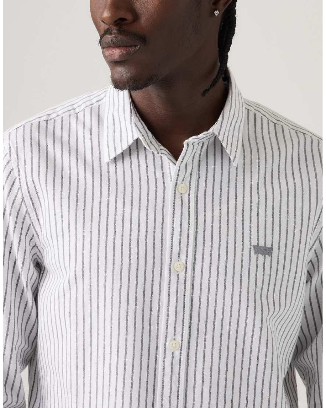 Levi's White Battery Housemark Standard Shirt for men