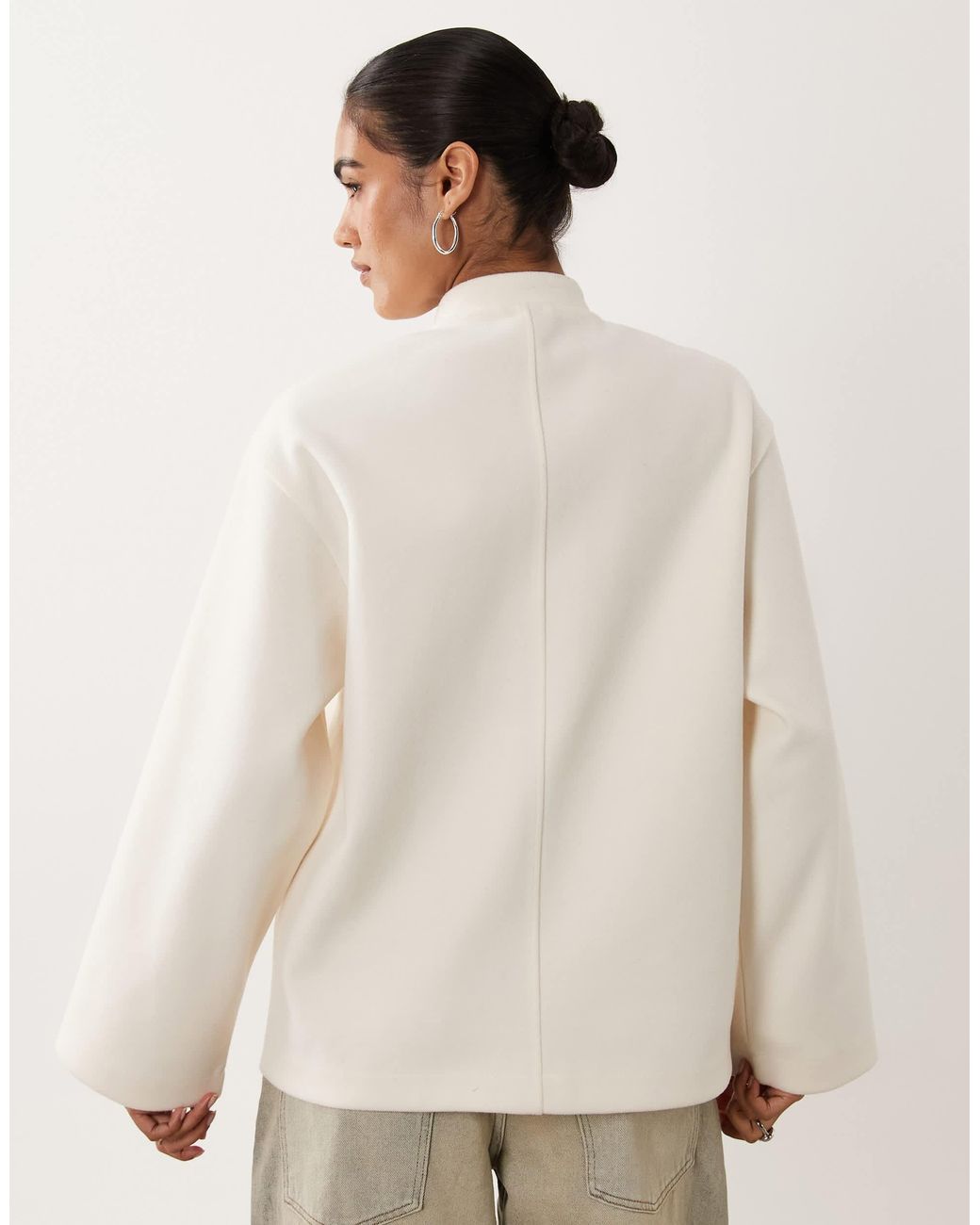 Gina Tricot Natural Button Through Jacket