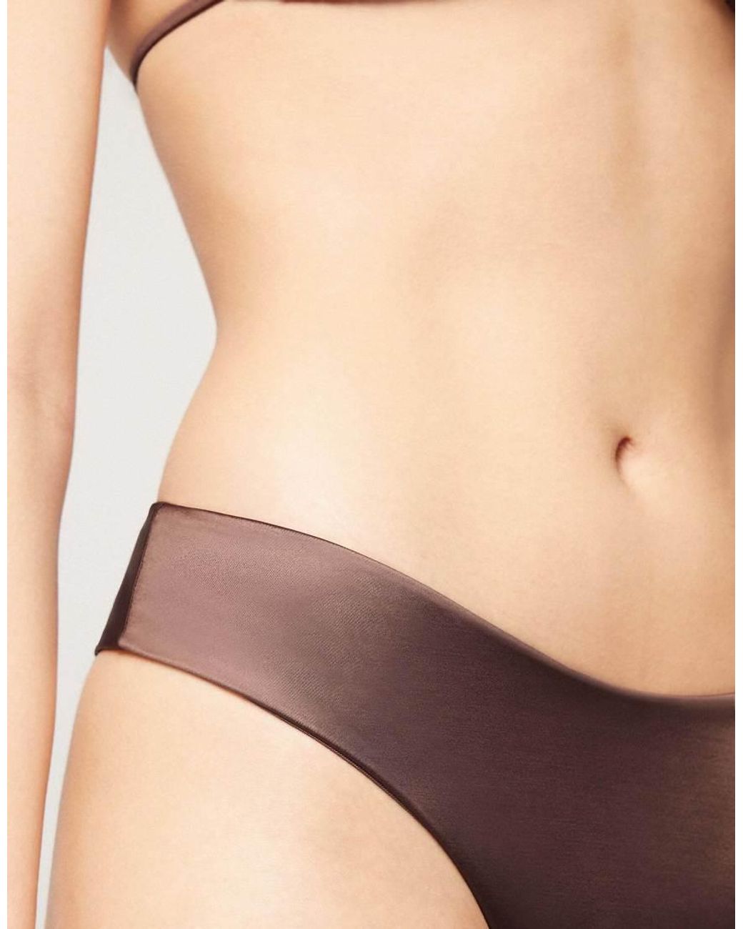 Tezenis Brown Brazillian Bikini Bottoms