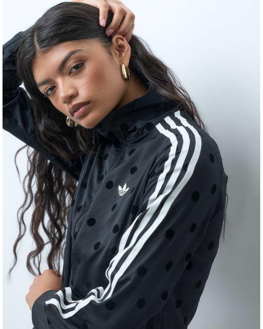 Adidas Originals Blue Satin Track Top
