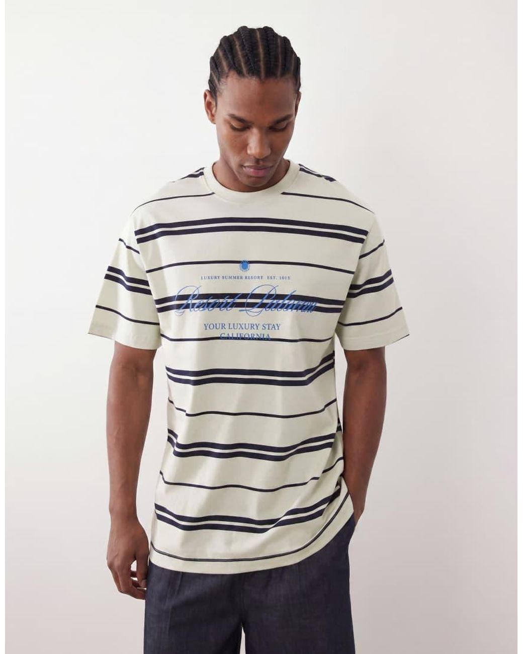 Only & Sons Natural Relaxed Fit T-shirt for men