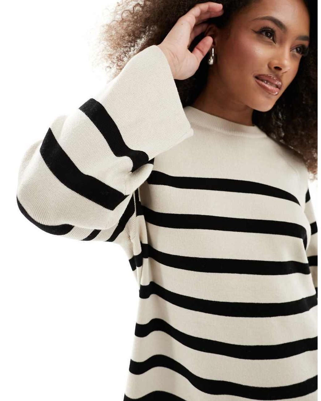 Object Gray Knitted Round Neck Jumper
