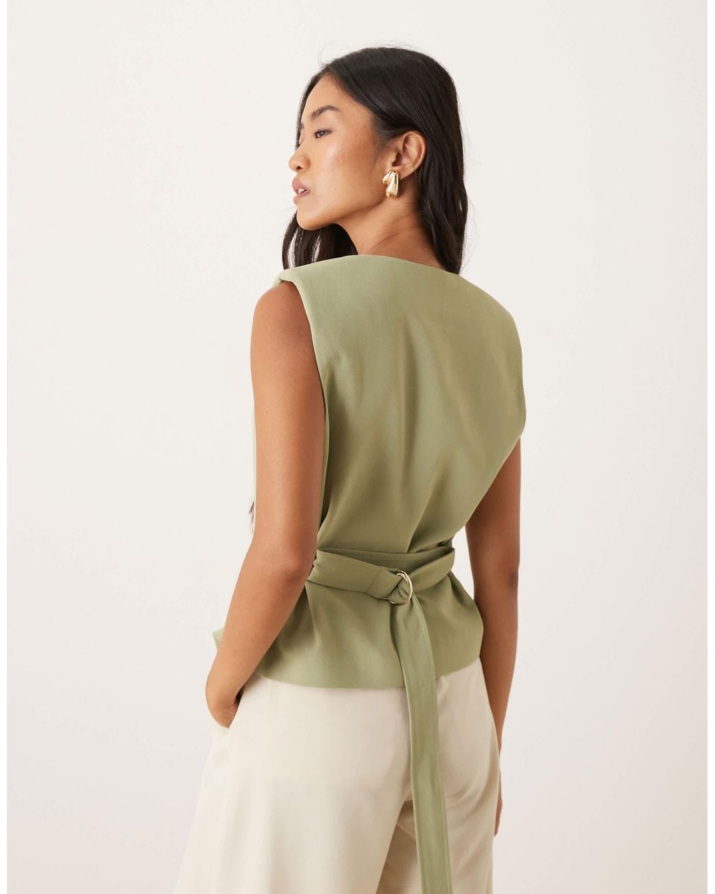ASOS Green Tie Vest