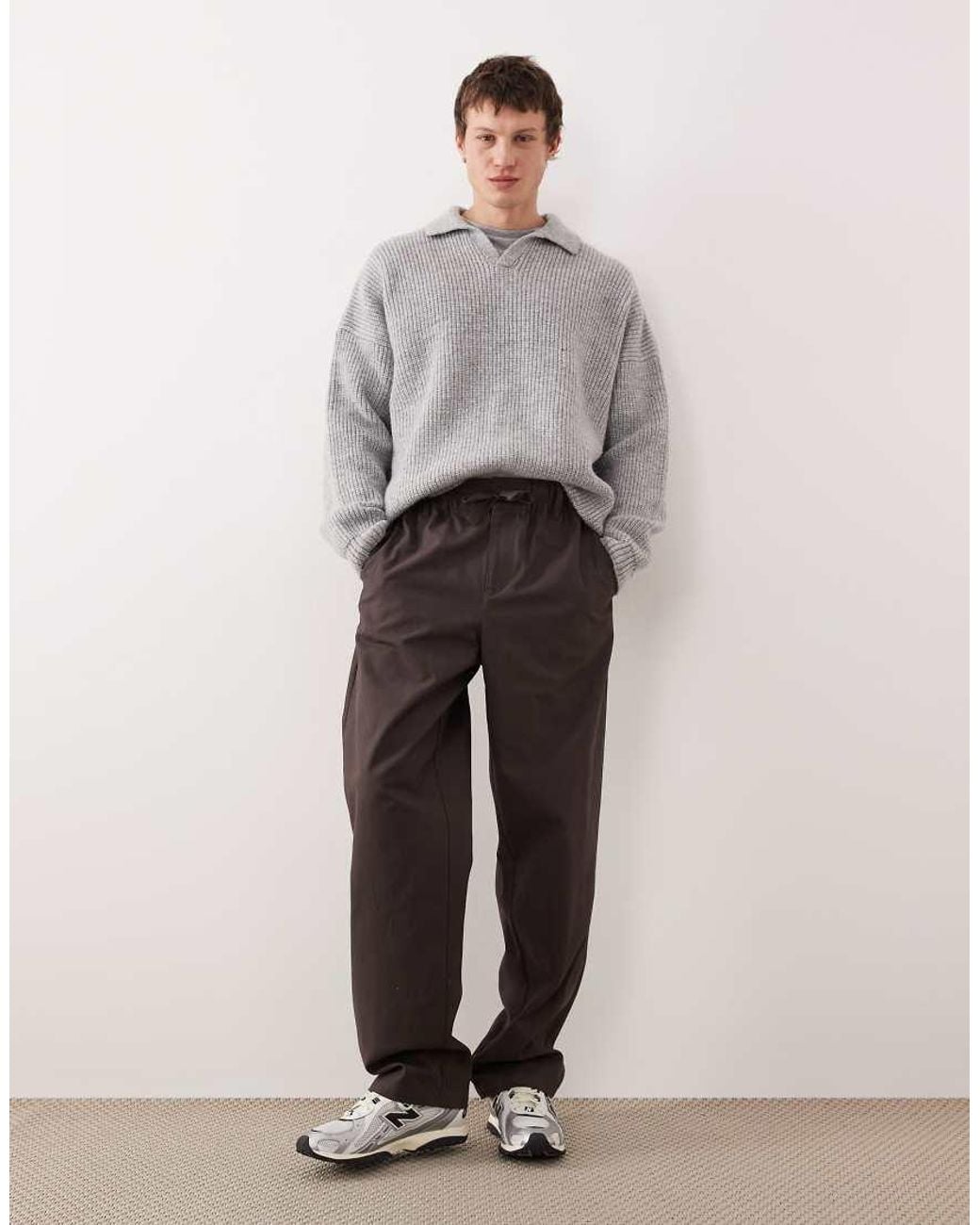 ASOS Natural baggy Trousers for men