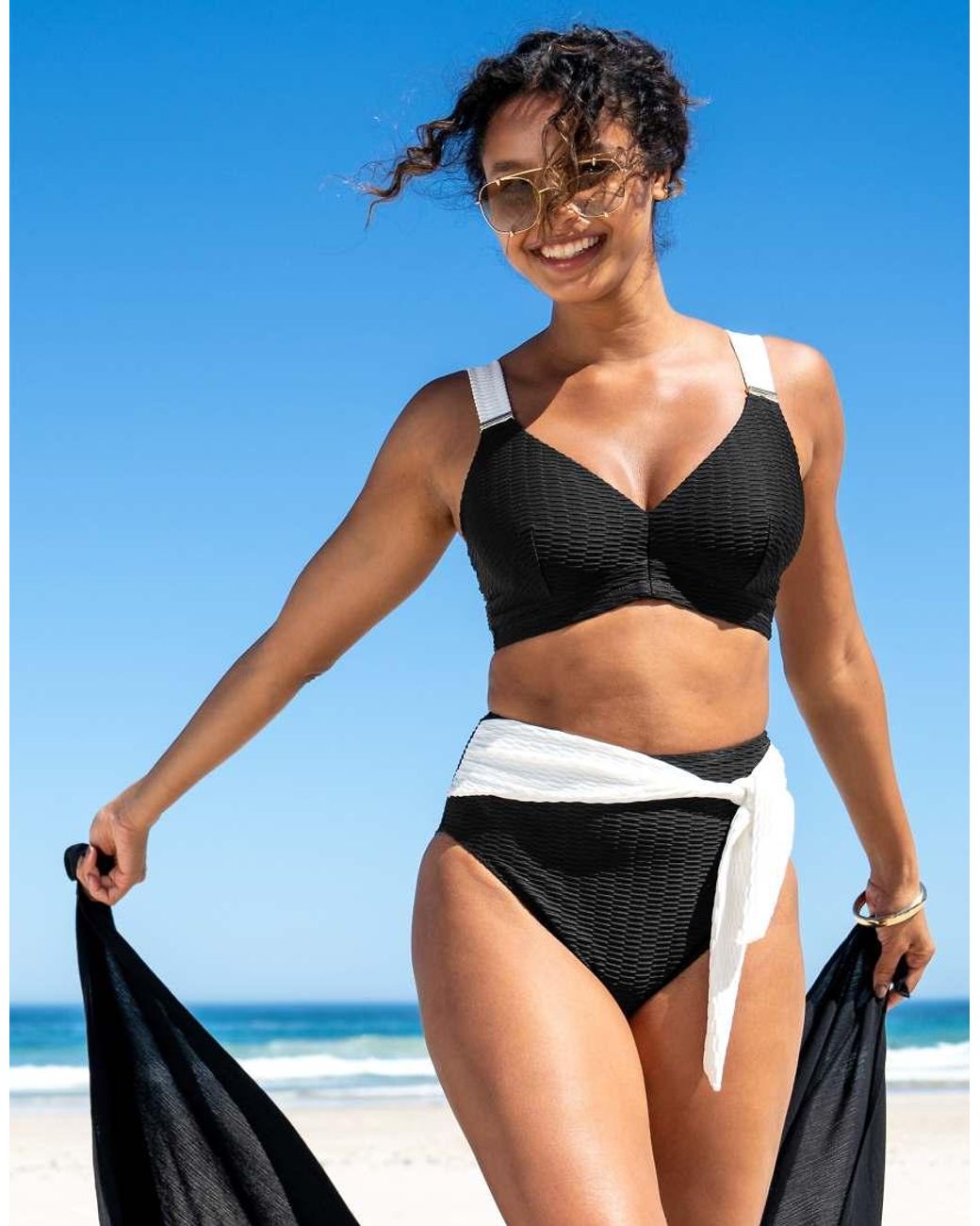 Pour Moi Blue Acapulco Hidden Underwired Bikini Top