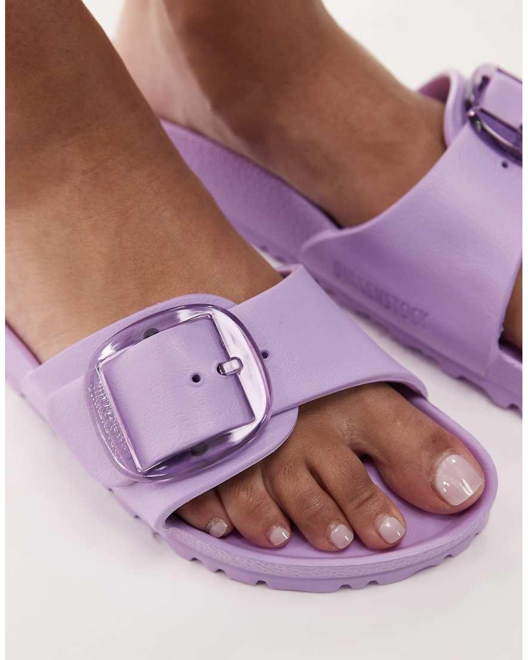 Birkenstock Purple Madrid Big Buckle Eva Sandals