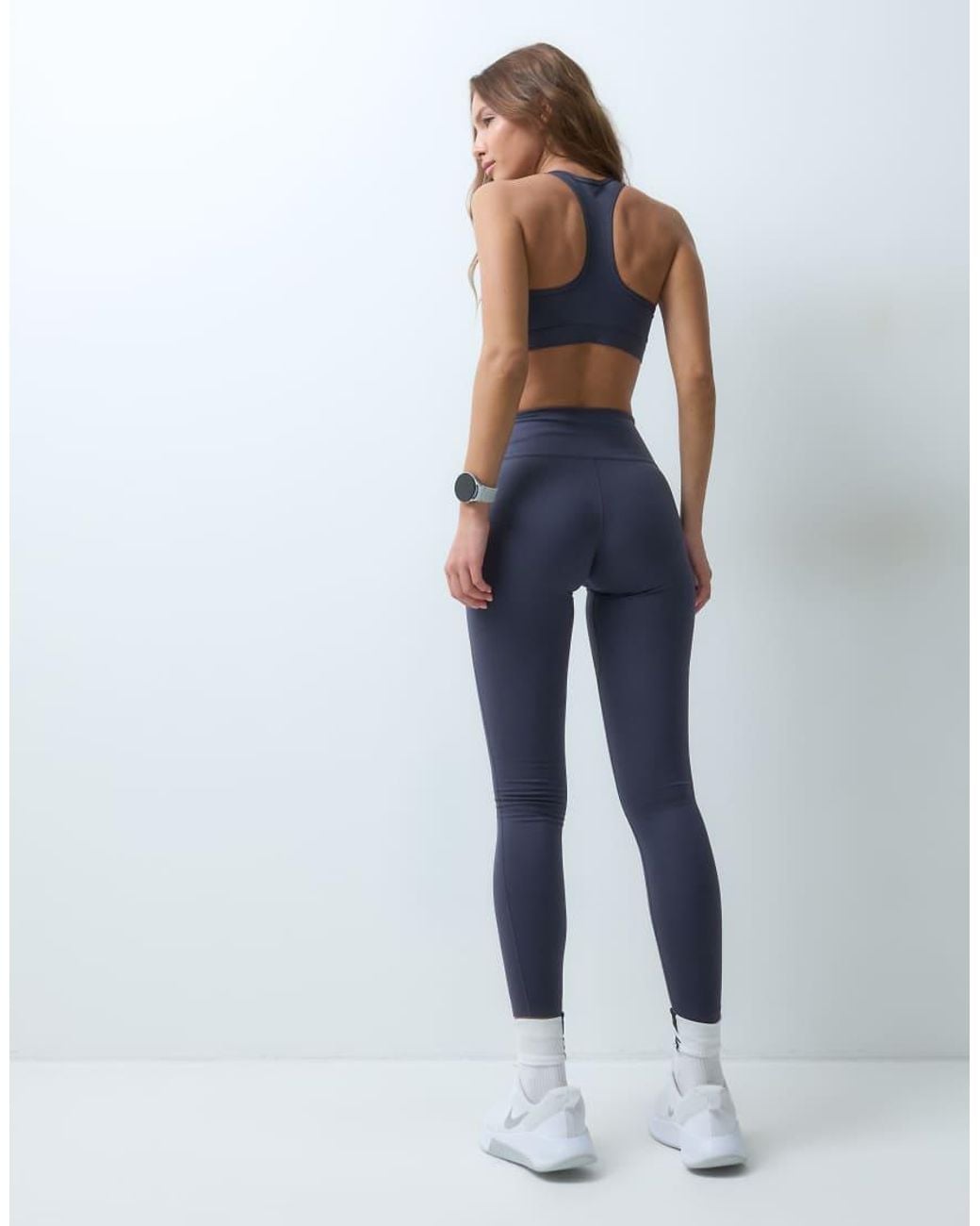 Nike Blue Nike One Training Dri-Fit Seamless High Waisted Leggings