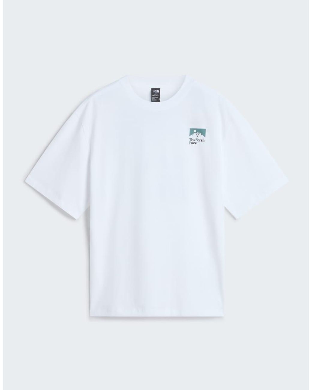 The North Face White M The Right Side Oversized Ss Tee for men
