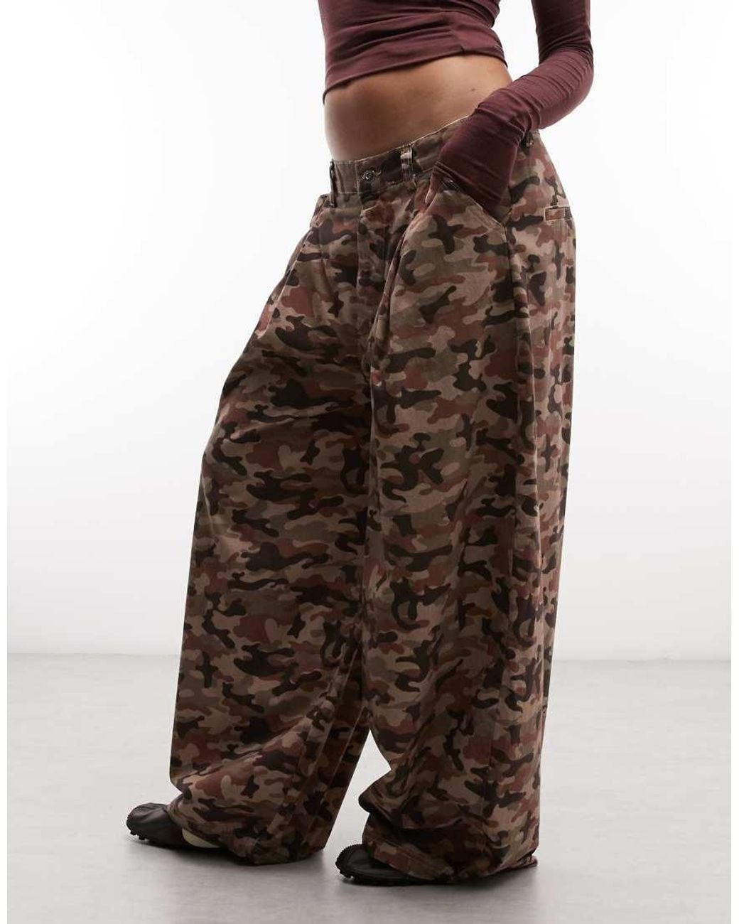 Collusion Brown Xl Balloon Trouser