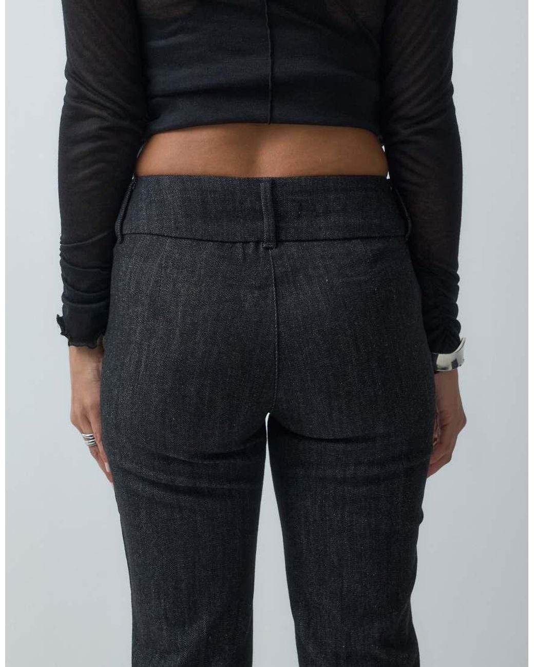 Mango Black Relaxed Jean