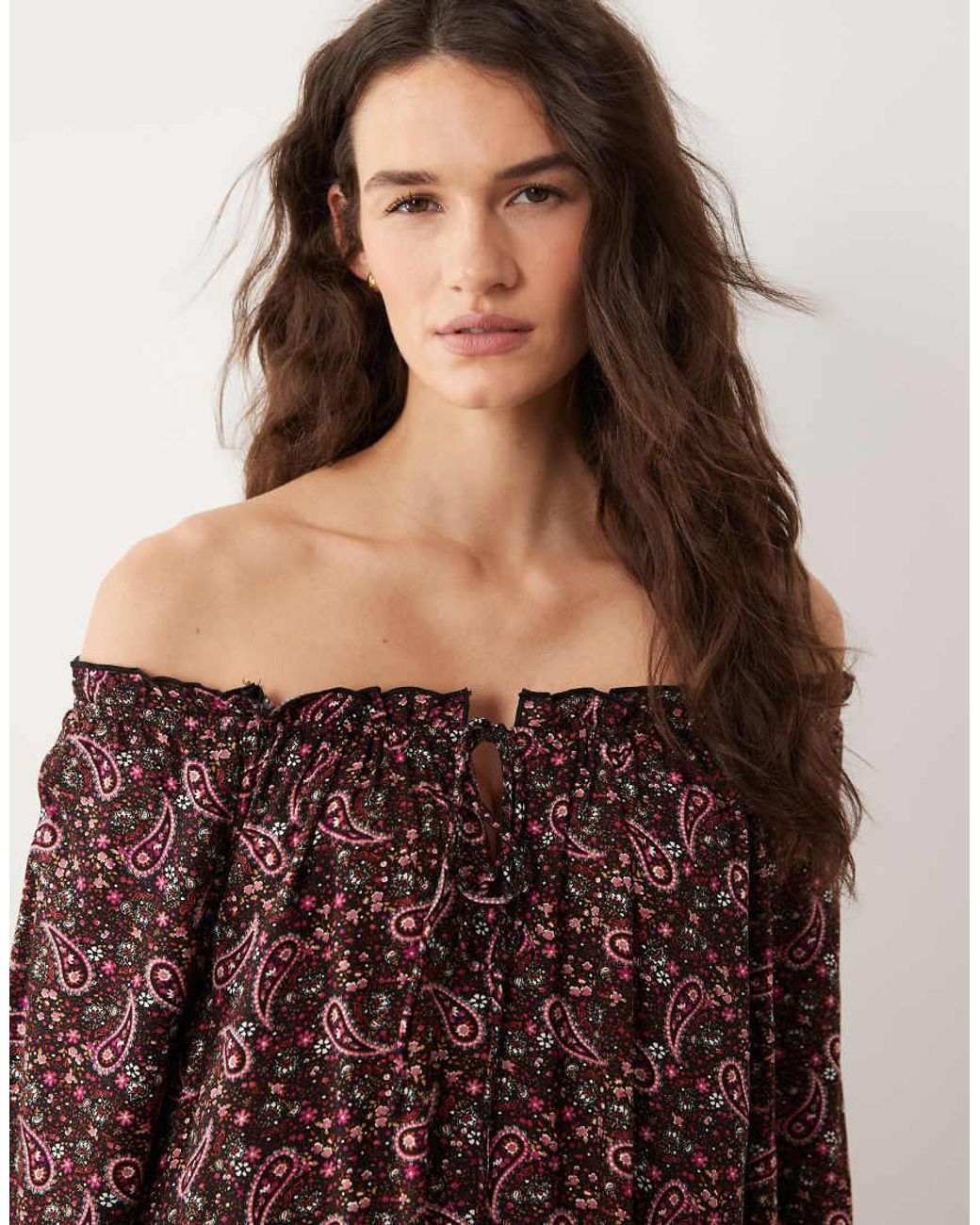Miss Selfridge Purple Spun Smock Dress