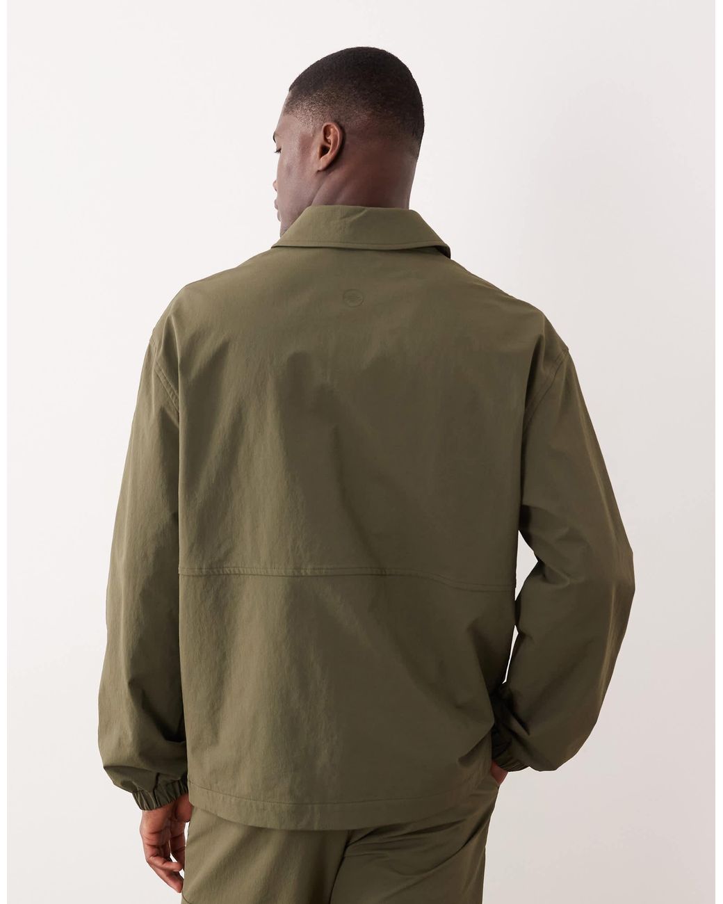ASOS Green Motionmax Coach Jacket for men