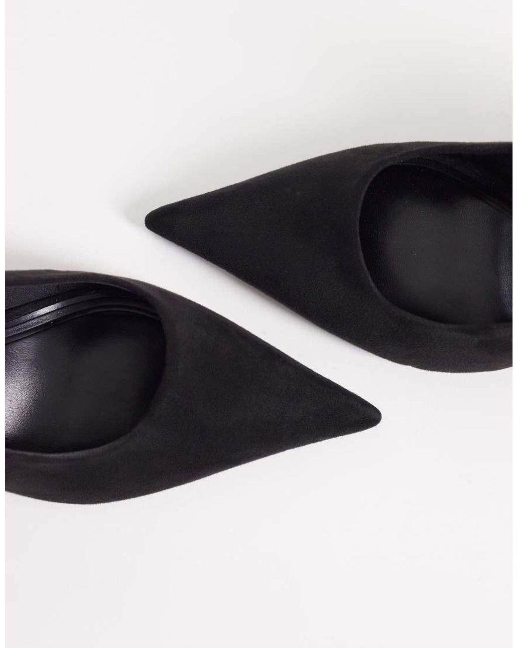 ASOS Blue Wide Fit Surrey High Block Heeled Slingback Pumps
