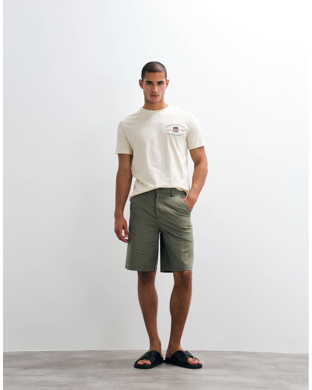Short ample - olive cendré Blend pour homme en coloris White