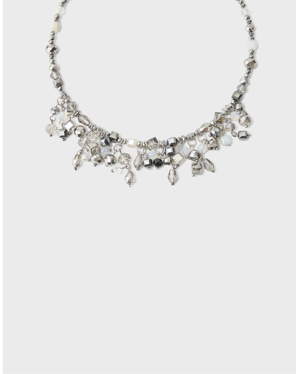 Collier ras Stradivarius en coloris Gray