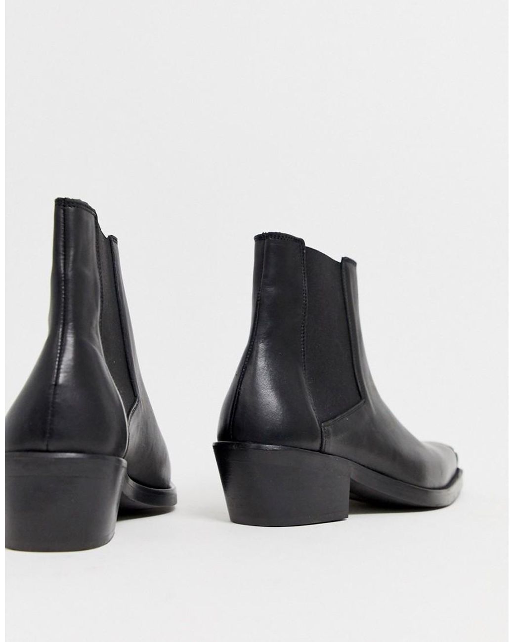 cuban heel western chelsea boots